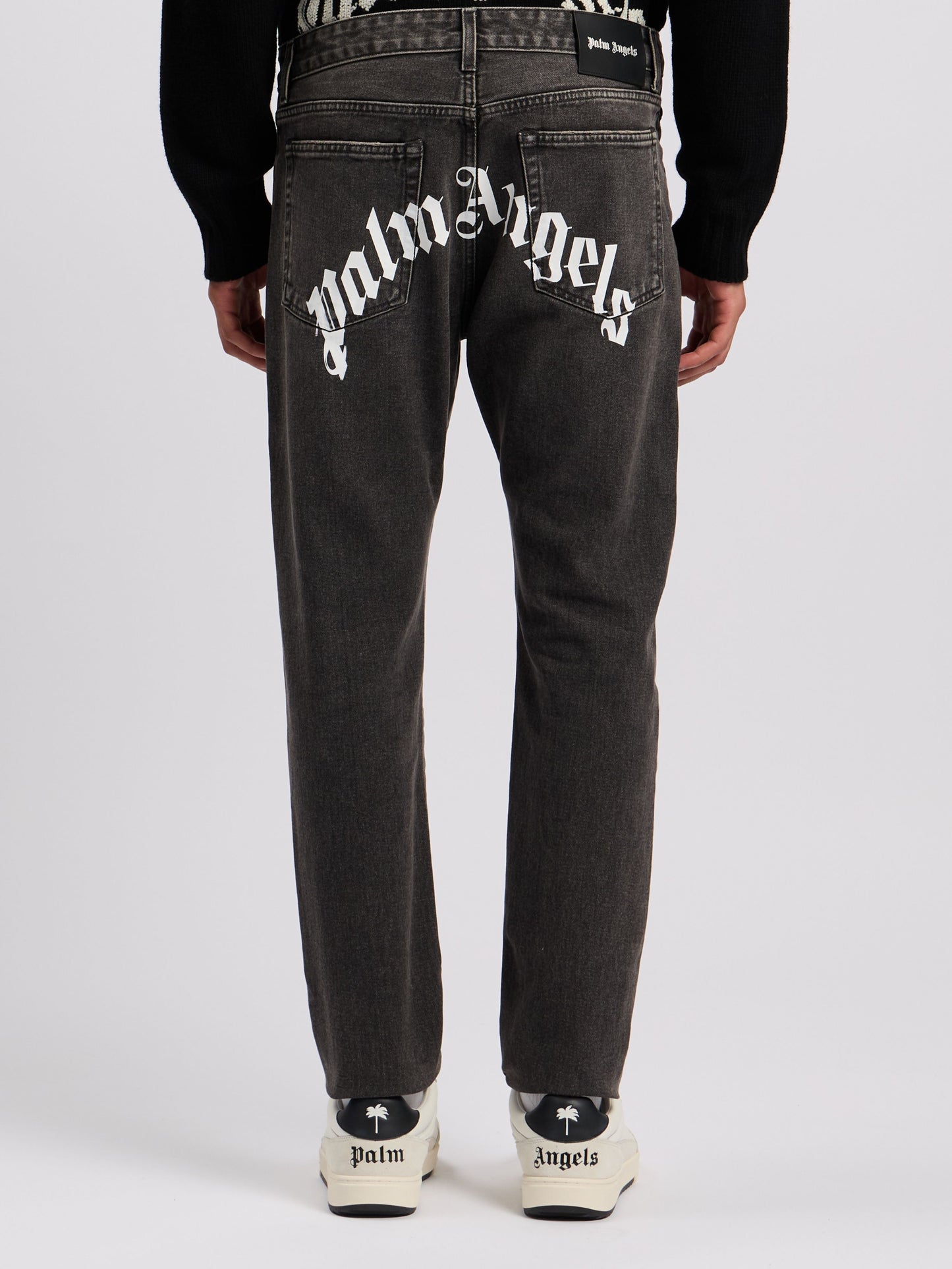 Curved Logo Denim Jeans