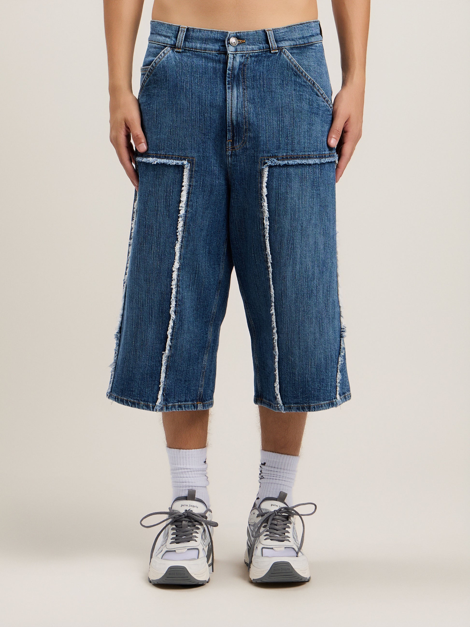Curved Logo Skater Shorts