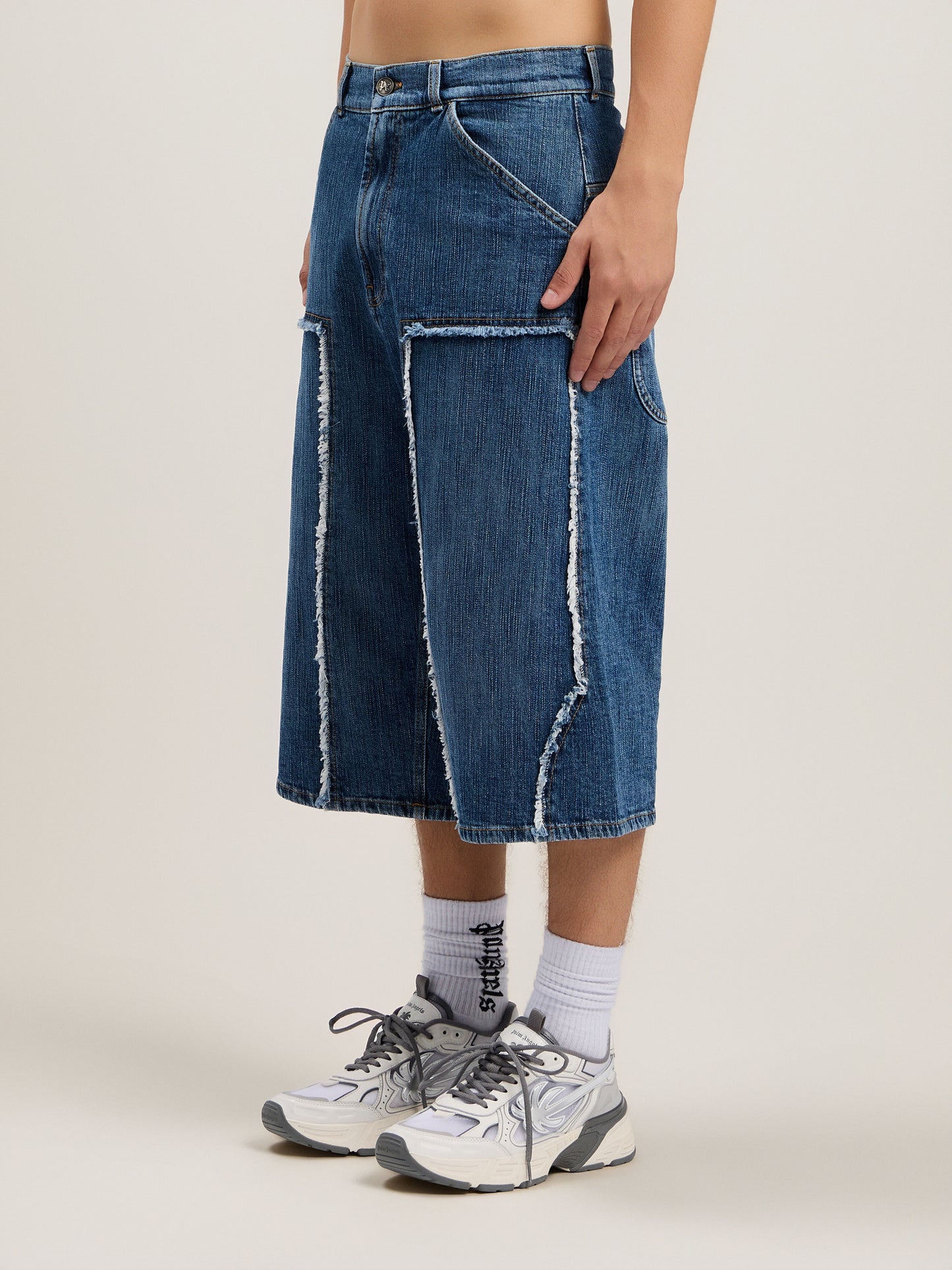 Curved Logo Skater Shorts