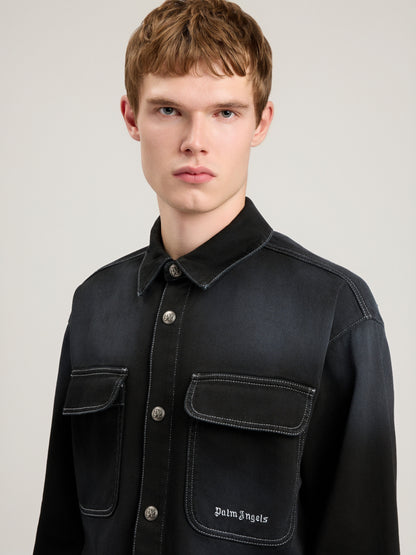 Classic Logo Loose Denim Shirt