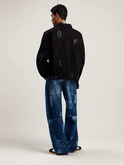 Gothic Logo Denim Jacket