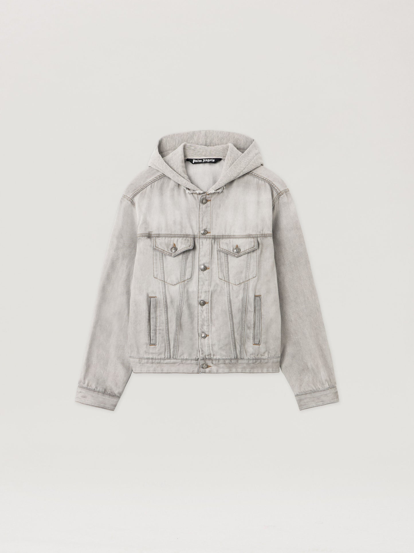 Curved Logo Denim Jacket