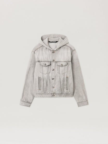 Curved Logo Denim Jacket
