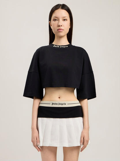 Back Curved Logo Mini T Shirt