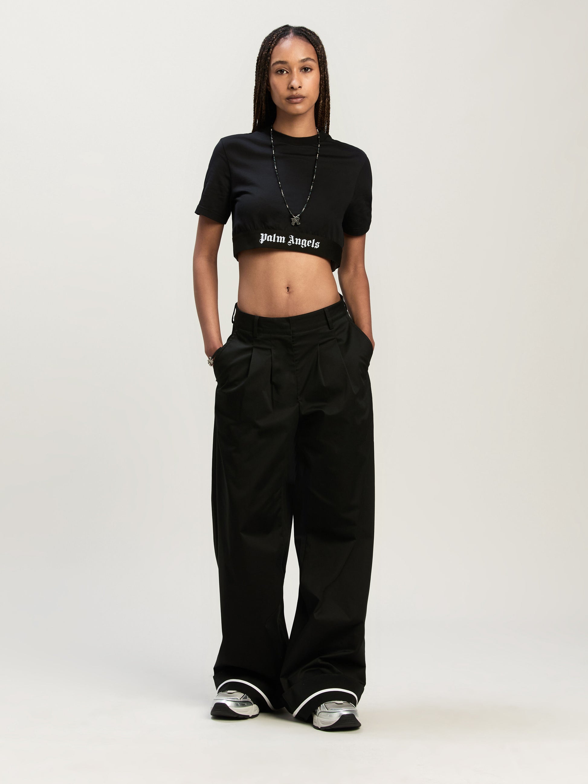 Classic Logo Tape Crop Tee