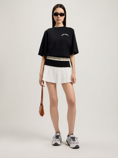 Mini Curved Logo Boxy T Shirt