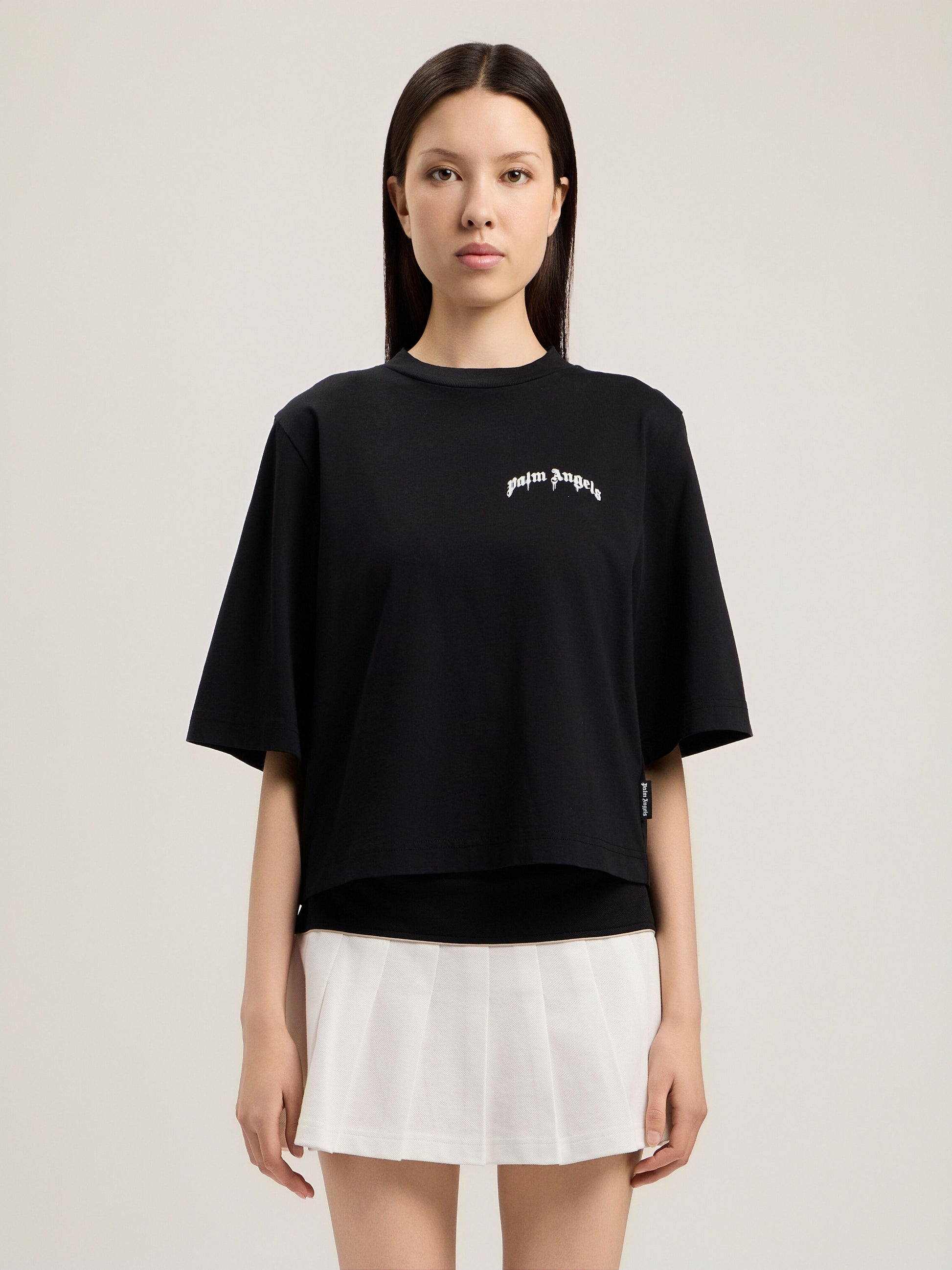 Mini Curved Logo Boxy T Shirt