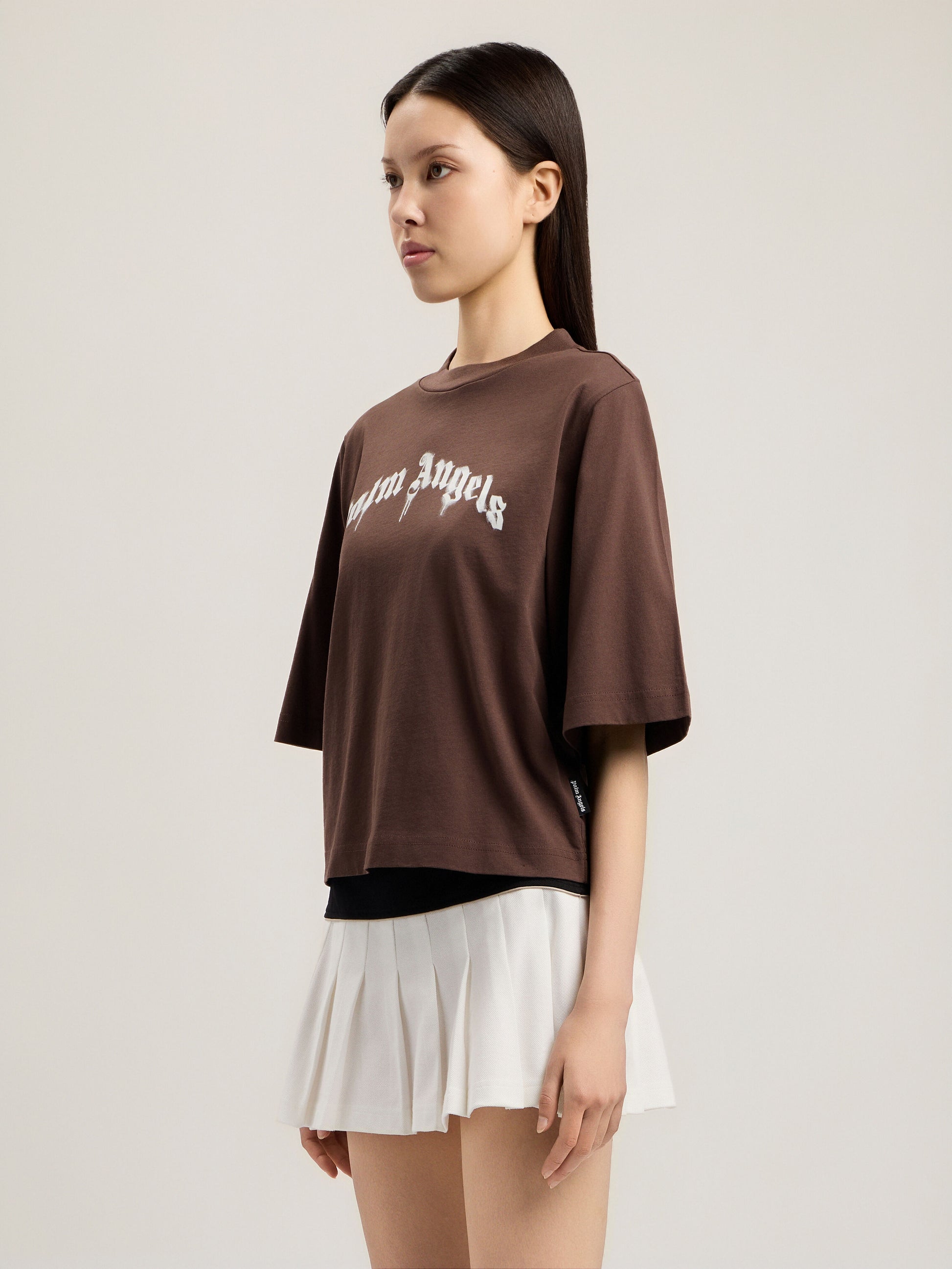 Dripping Curved Logo Boxy T Shirt