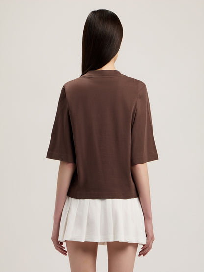 Dripping Curved Logo Boxy T Shirt