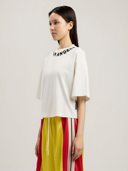 Neck Logo Boxy T Shirt