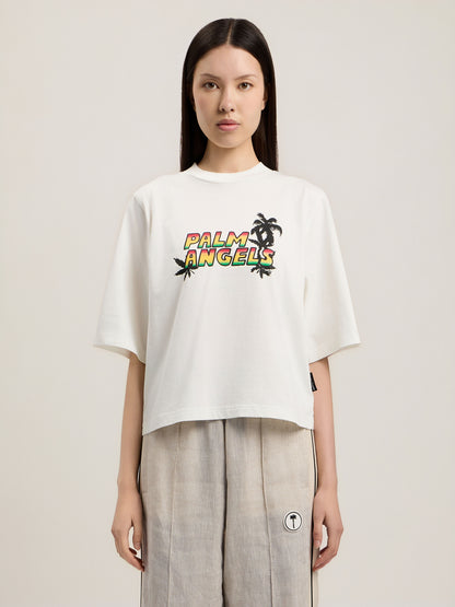 Sunset Graphic Boxy T Shirt