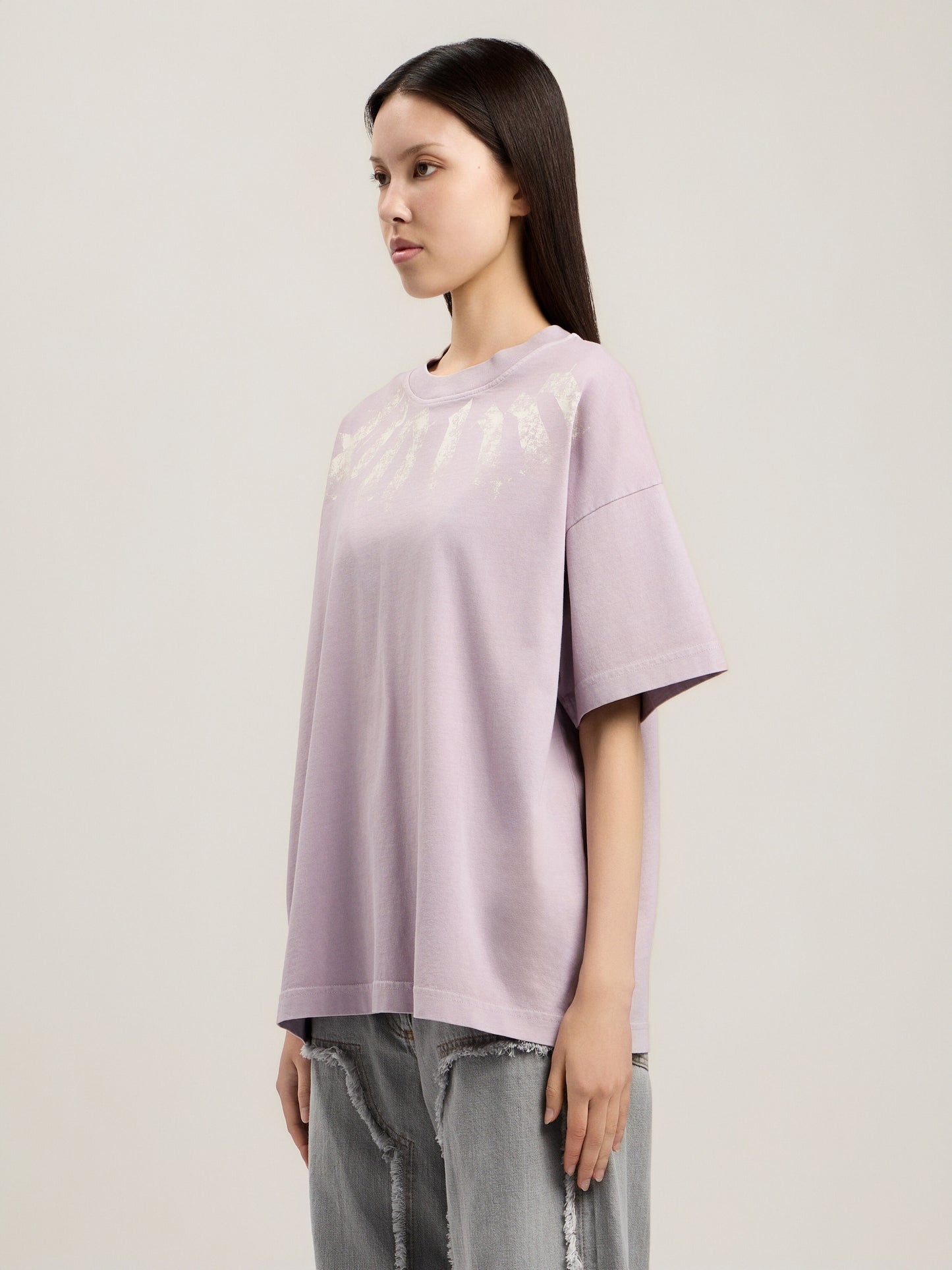 Big Neck Logo Loose T Shirt