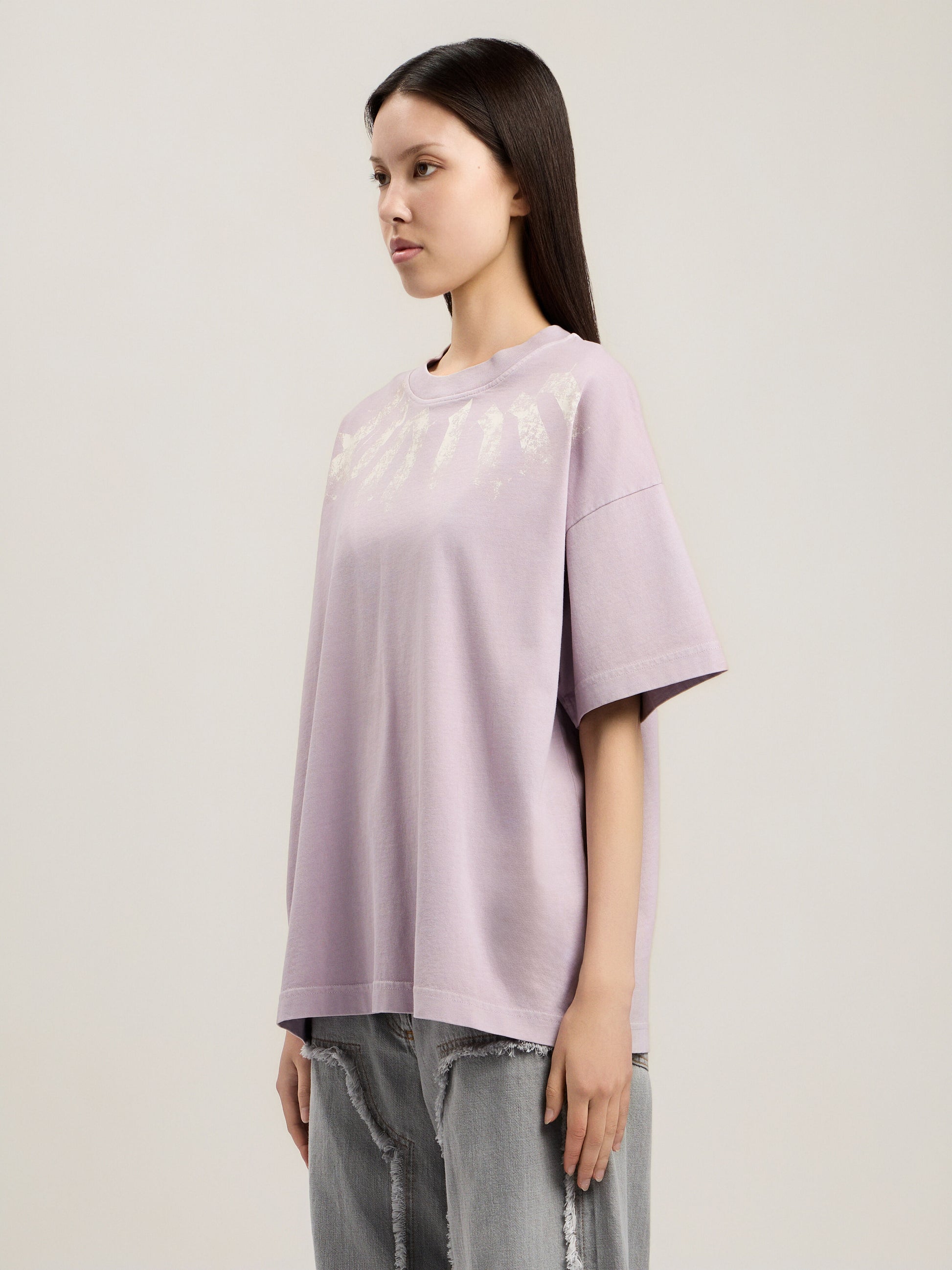 Big Neck Logo Loose T Shirt