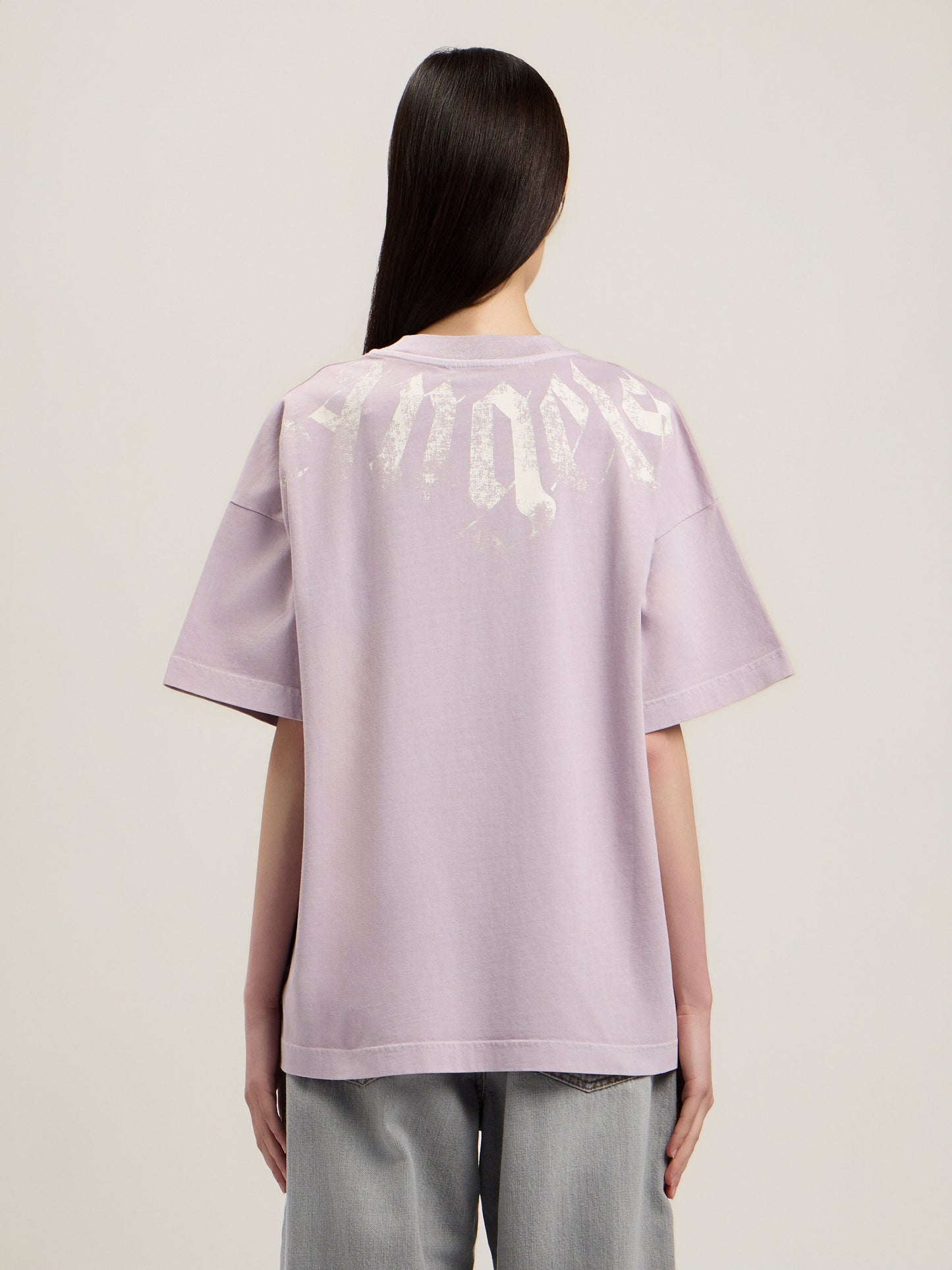 Big Neck Logo Loose T Shirt