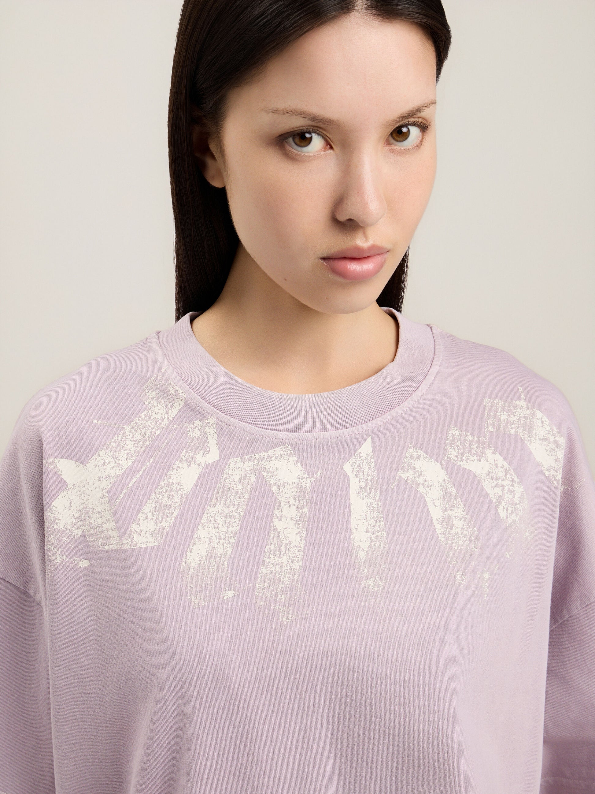 Big Neck Logo Loose T Shirt