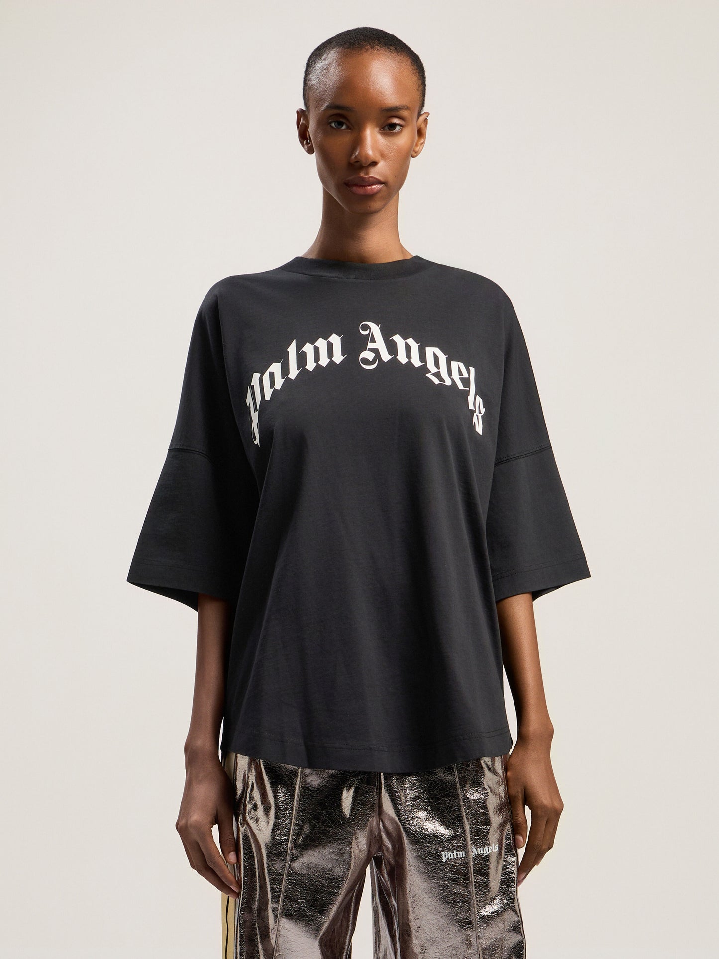 Curved Logo Over Tee