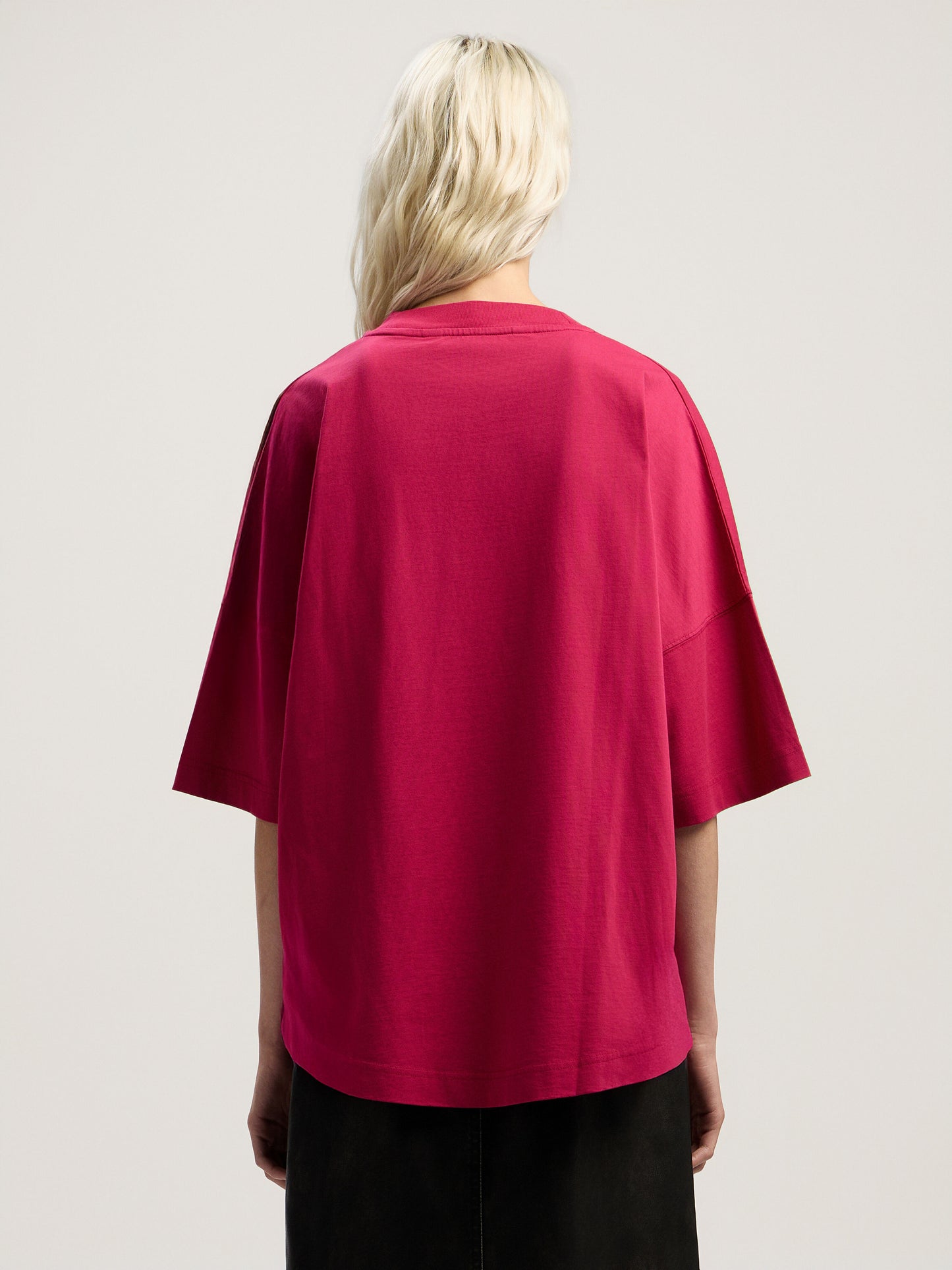 Curved Logo Over T Shirt