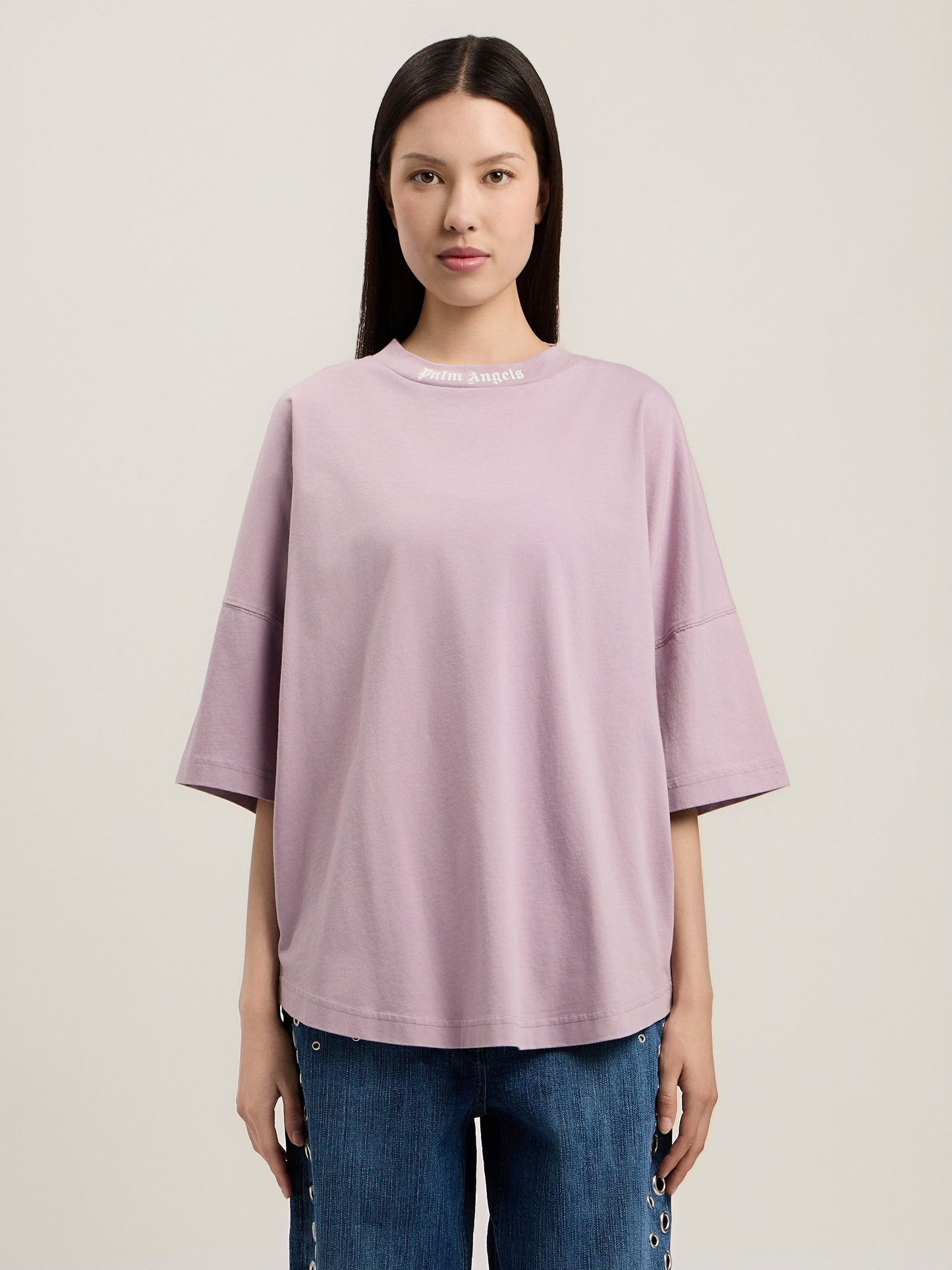 Dripping Curved Logo Over T Shirt