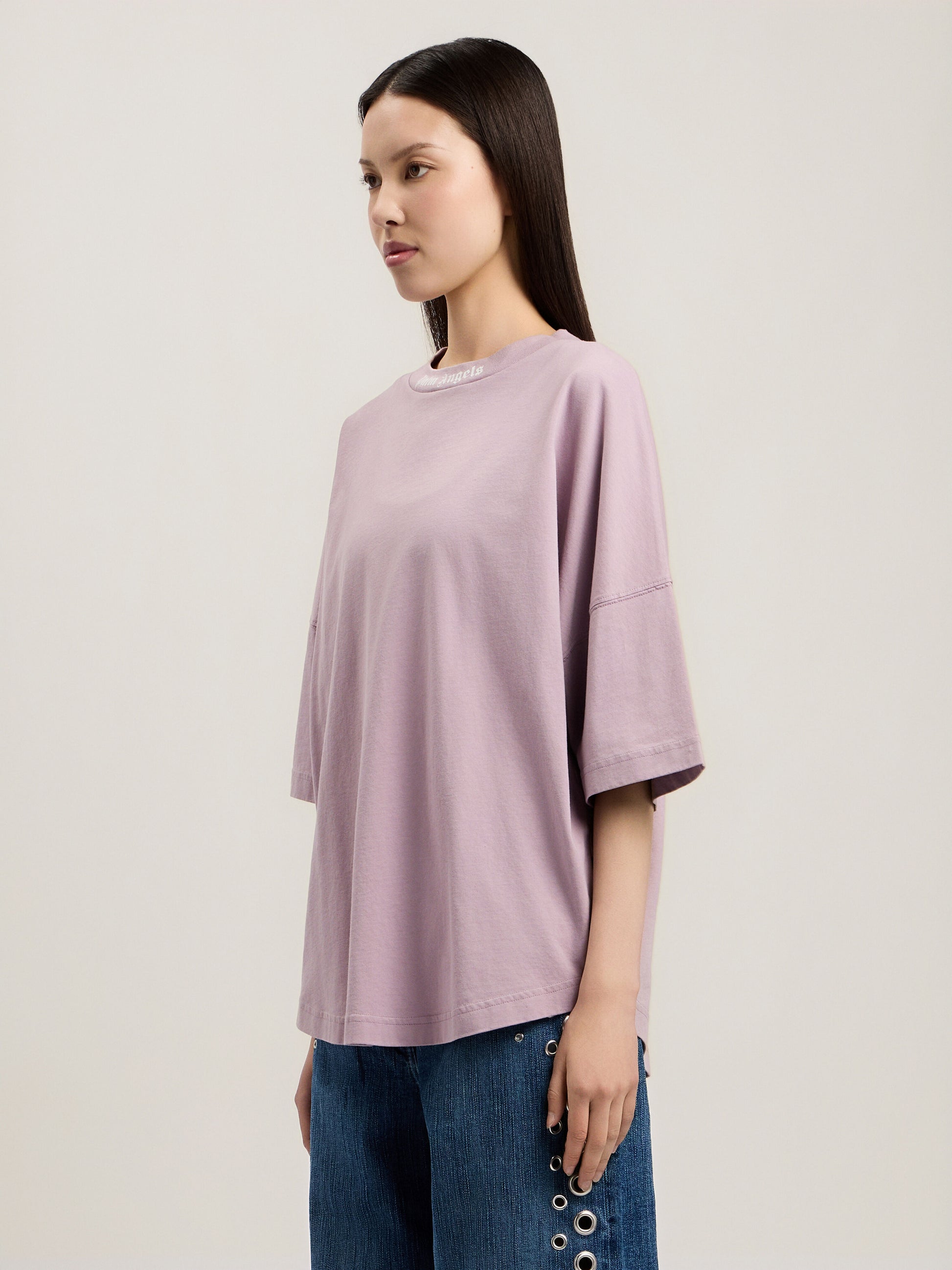 Dripping Curved Logo Over T Shirt