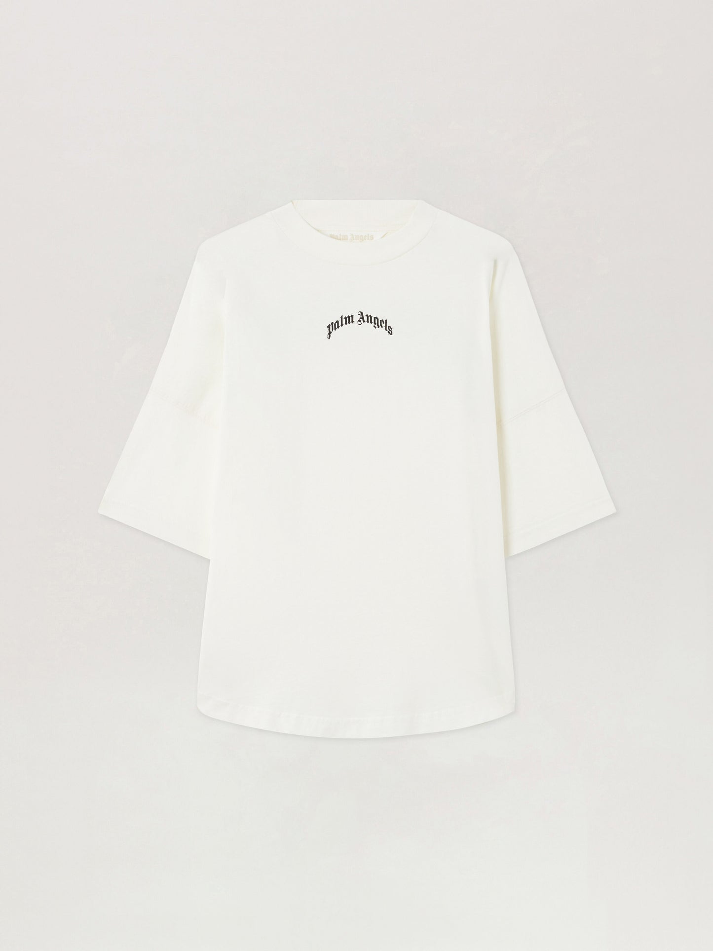 Curved Logo Over T Shirt