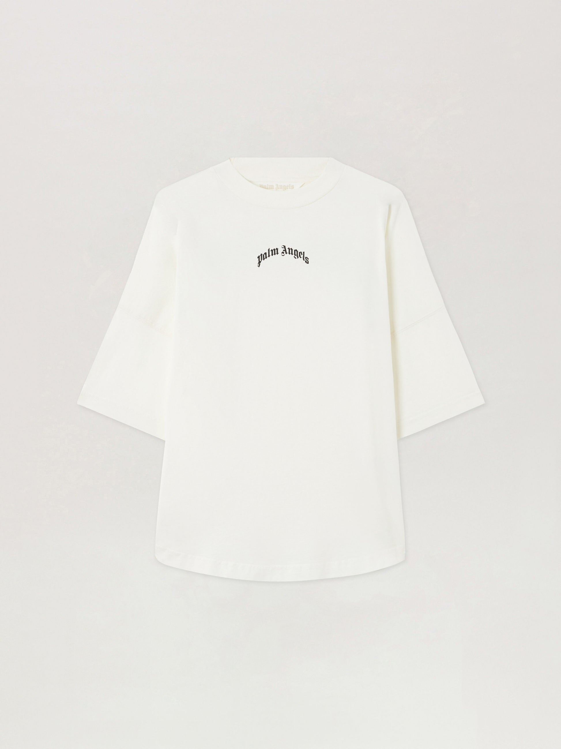 Curved Logo Over T Shirt