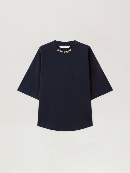 Curved Logo Collar Over Tee