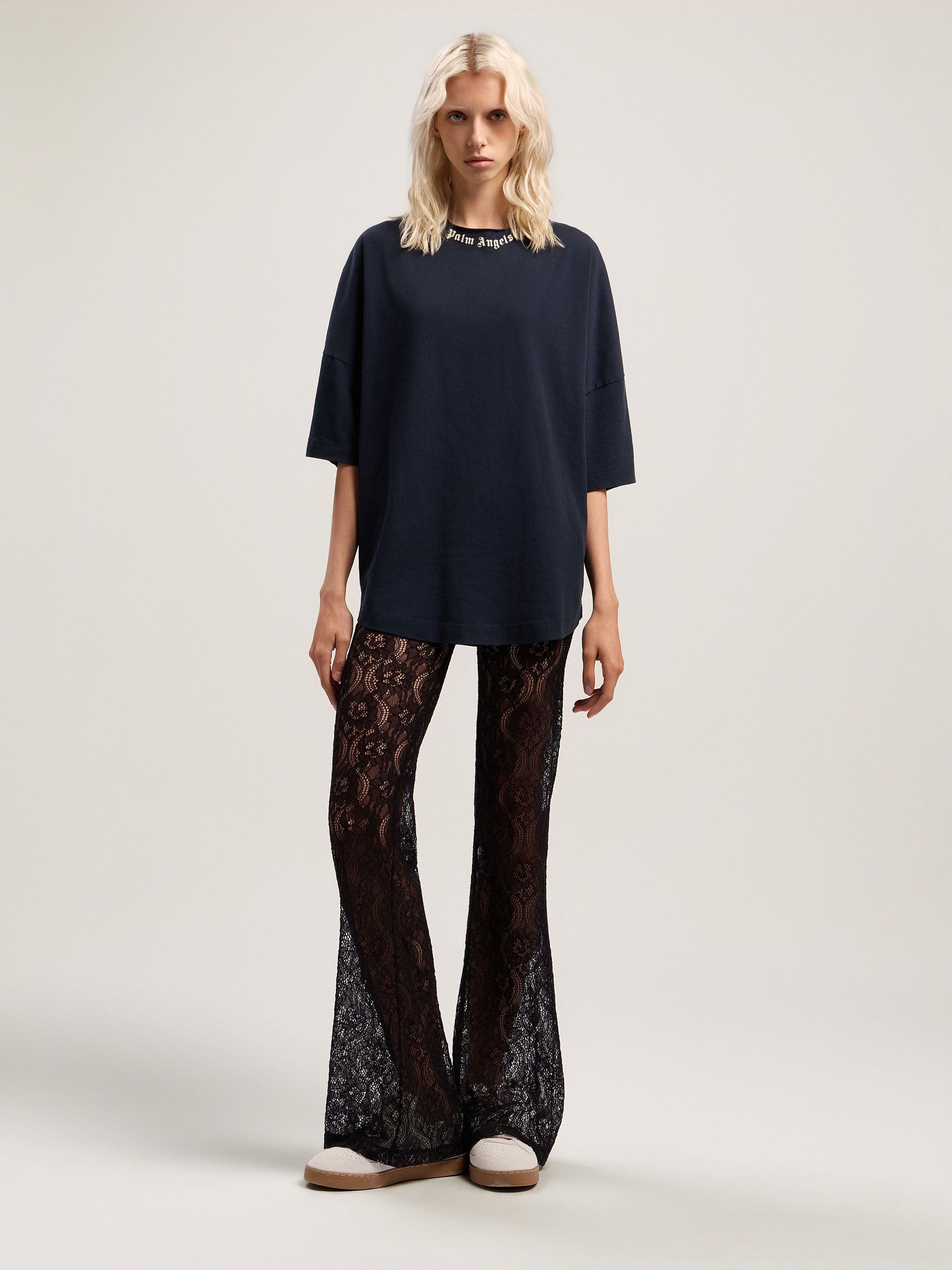 Curved Logo Collar Over Tee