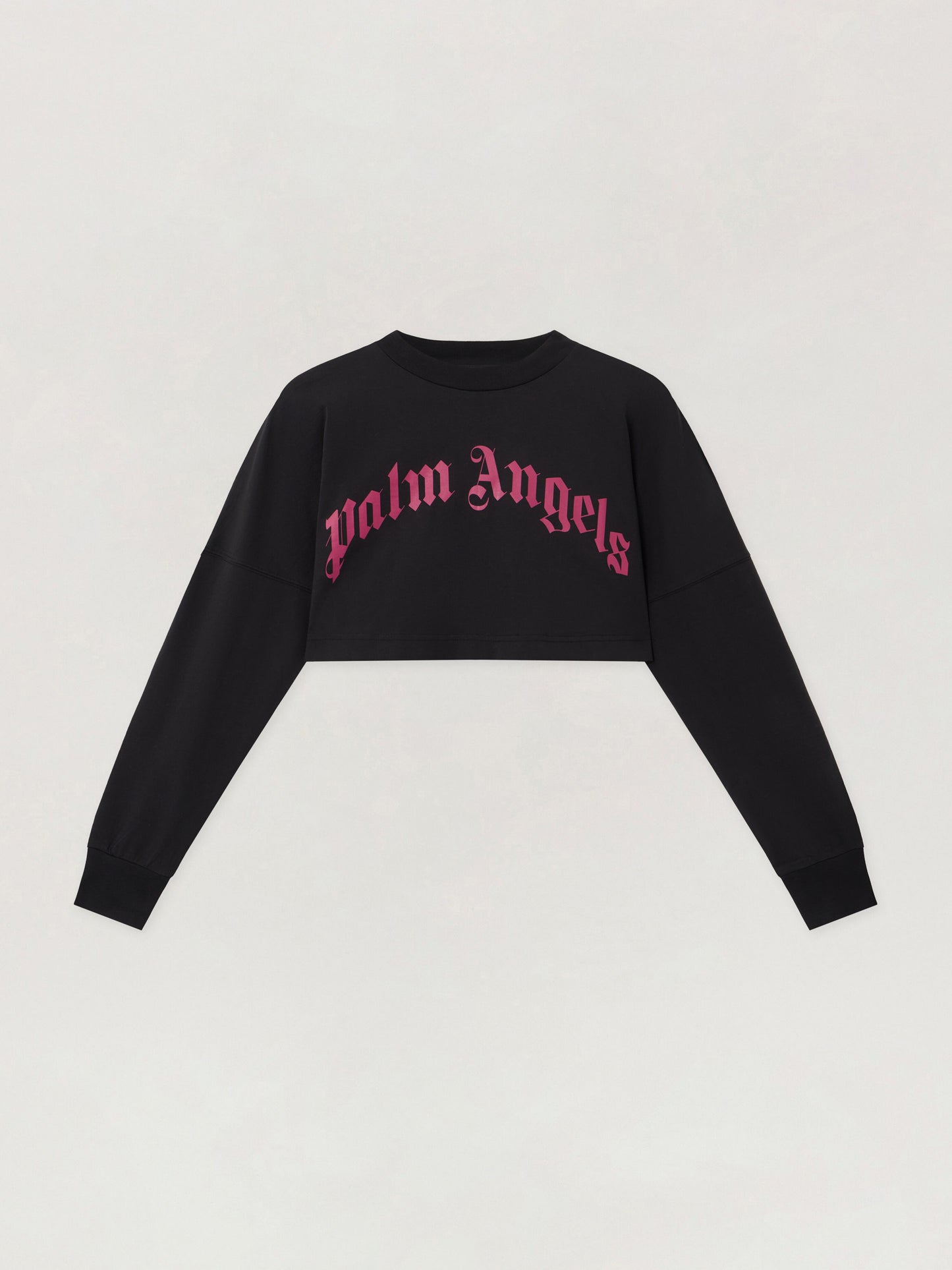 Curved Logo Crop Long Sleeve