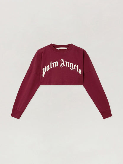 Curved Logo Crop Top