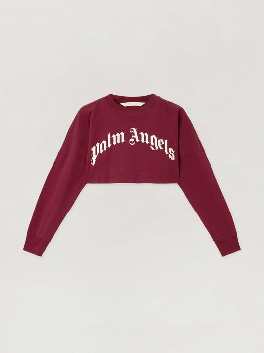 Curved Logo Crop Top