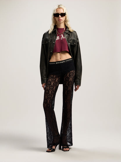 Curved Logo Crop Top