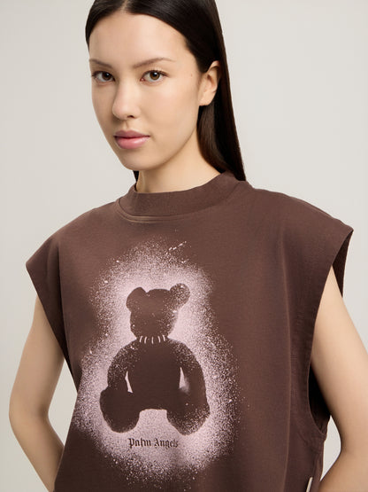 Spray Bear Boxy Tank Top