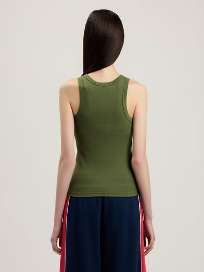 Classic Logo Fitted Tank Top