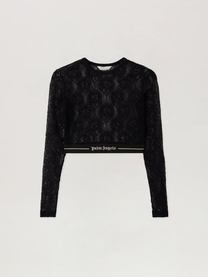 Classic Logo Lace Top