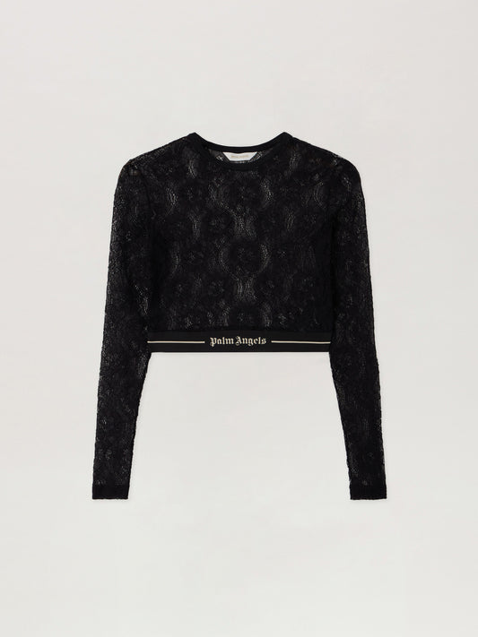Classic Logo Lace Top