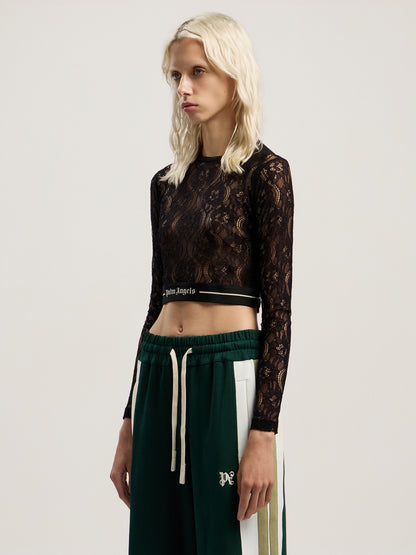 Classic Logo Lace Top