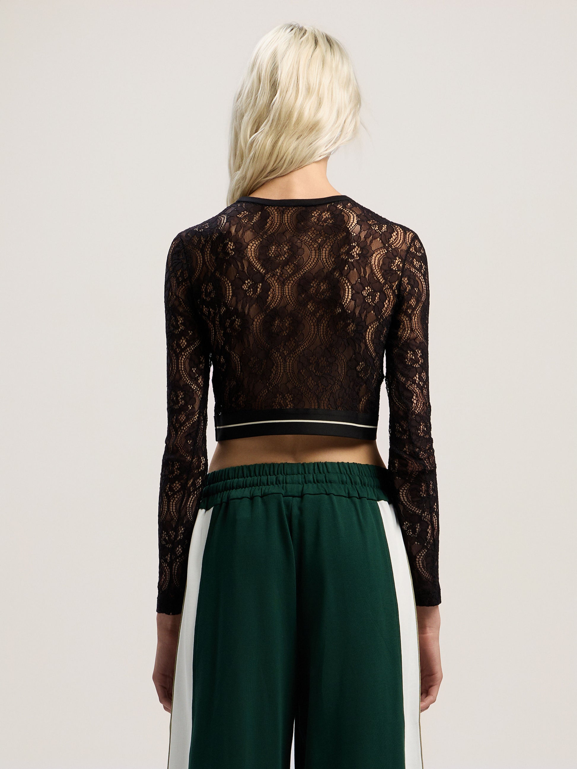 Classic Logo Lace Top