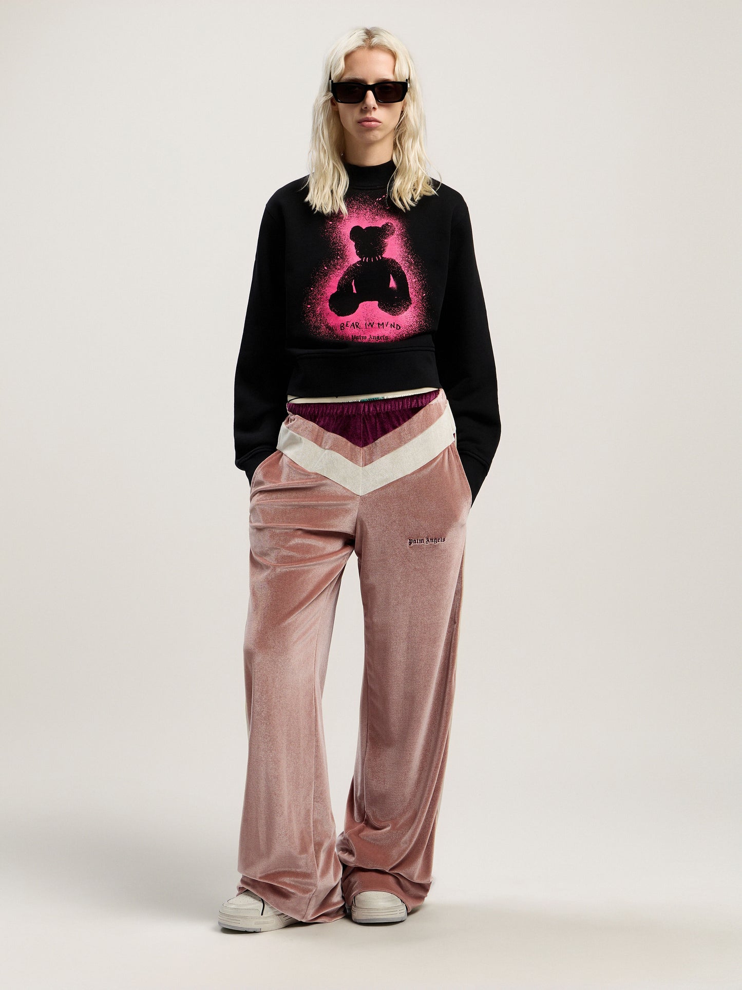 Spray Bear Fitted Crew Sweatshirt