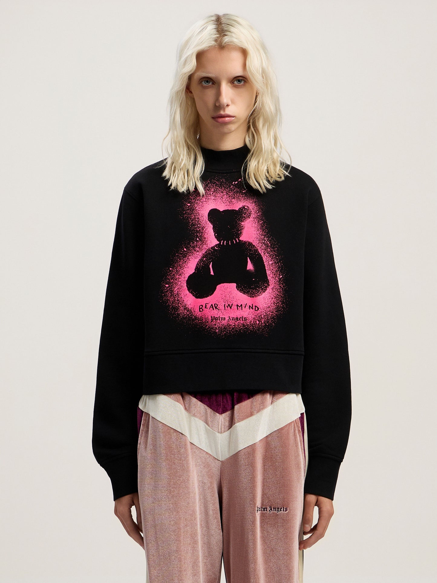 Spray Bear Fitted Crew Sweatshirt
