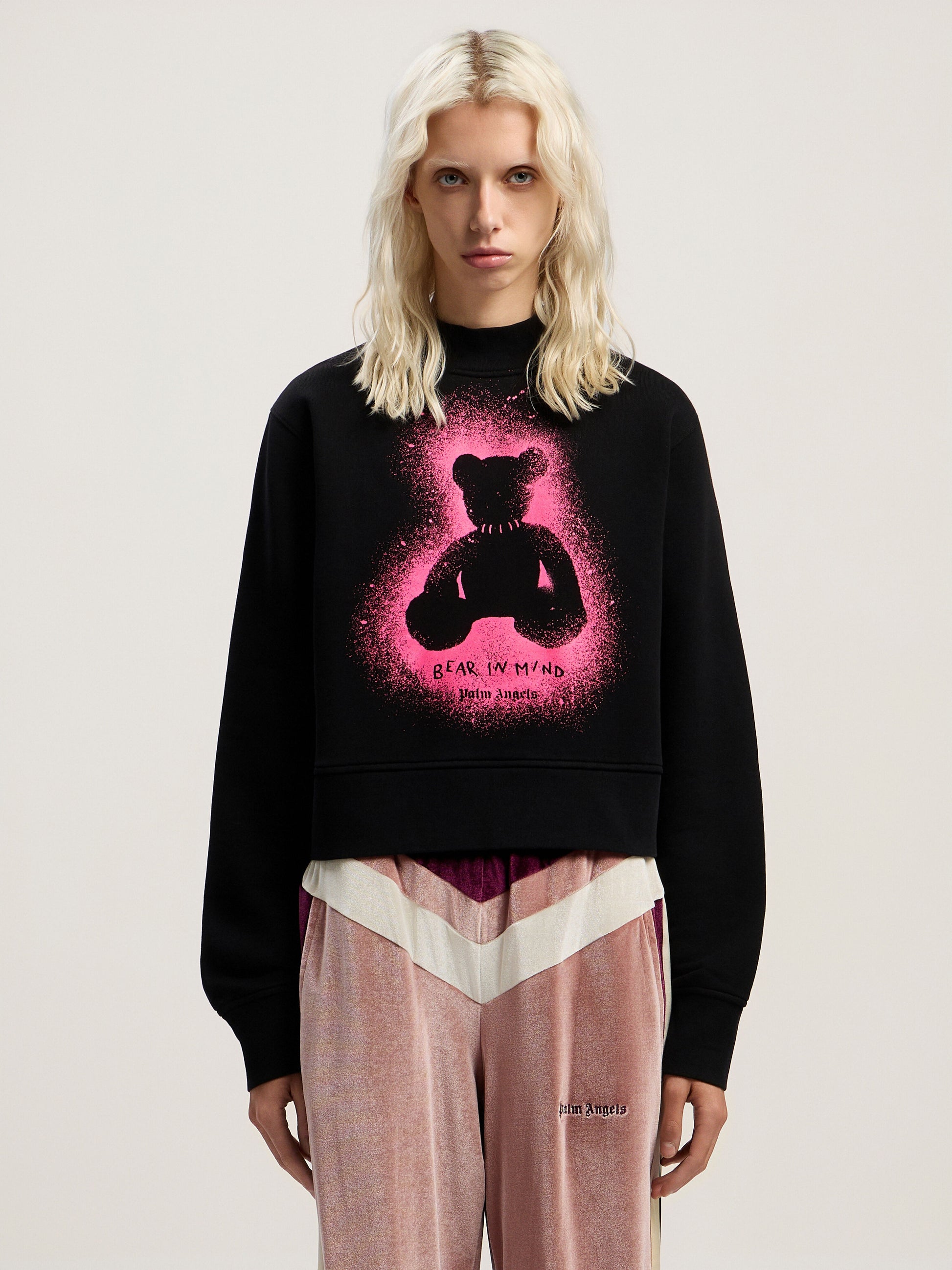 Spray Bear Fitted Crew Sweatshirt