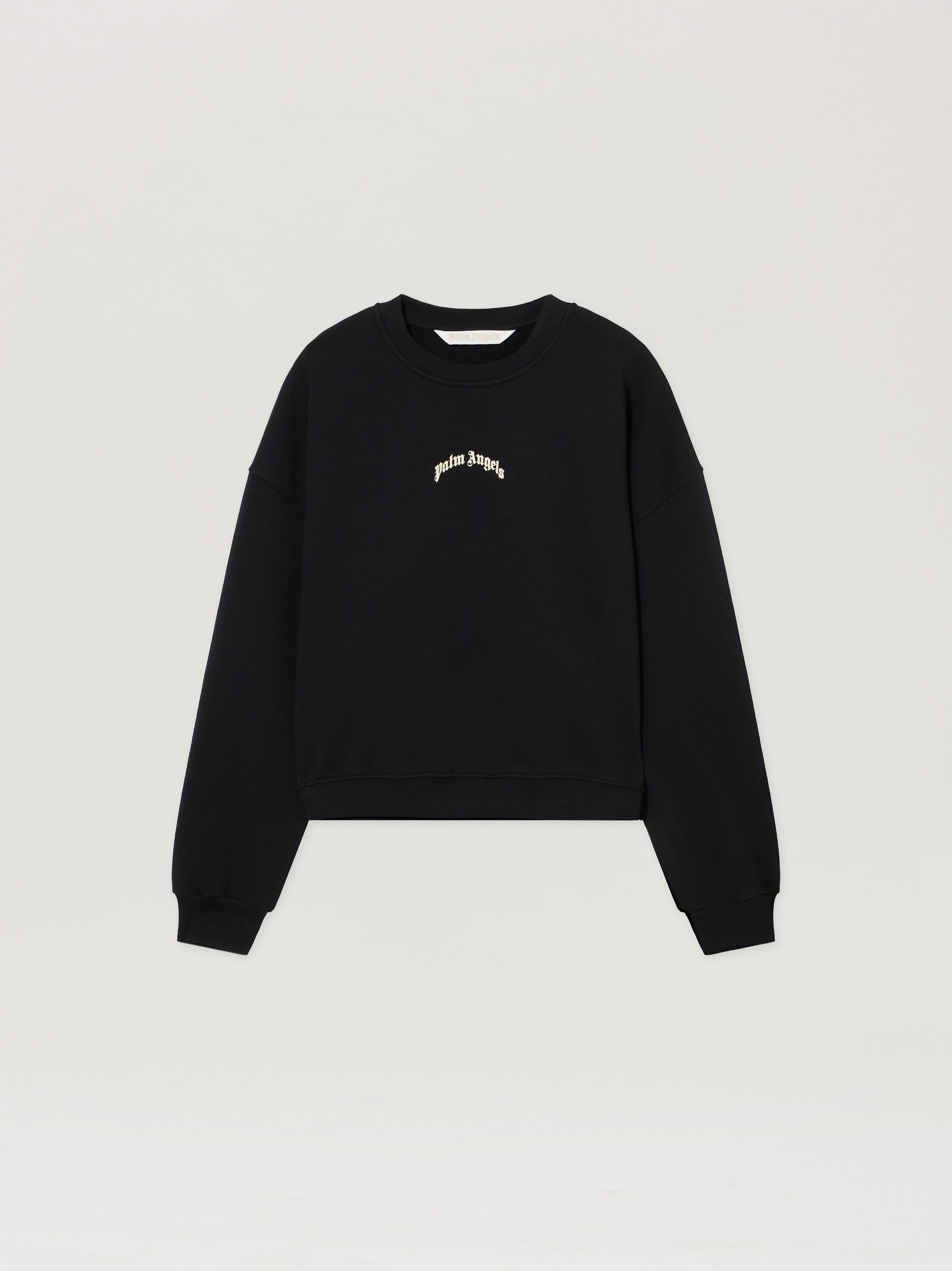 Curved Logo Crop Sweatshirt