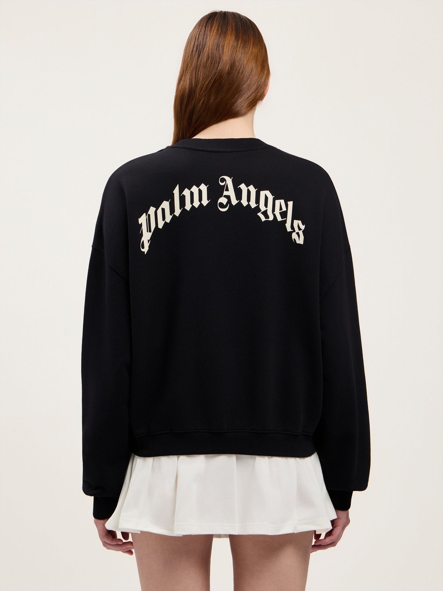 Curved Logo Crop Sweatshirt
