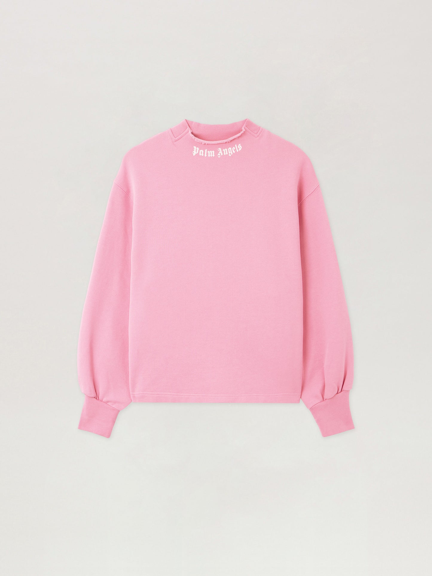 Curved Logo Collar Balloon Sweatshirt