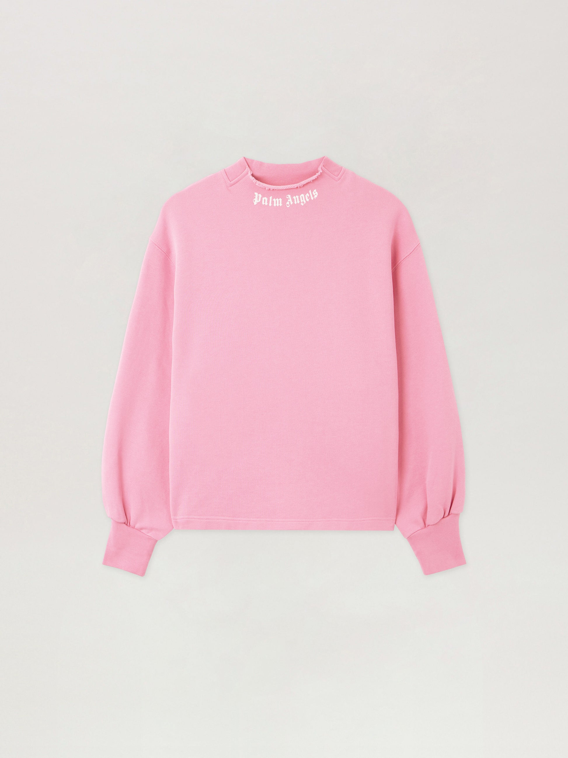 Curved Logo Collar Balloon Sweatshirt