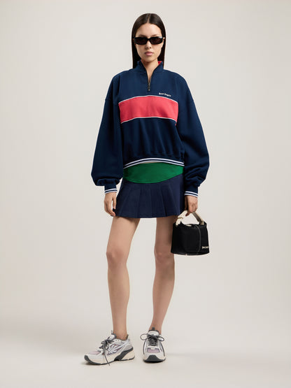 Classic Logo Half Zip Sweatshirt