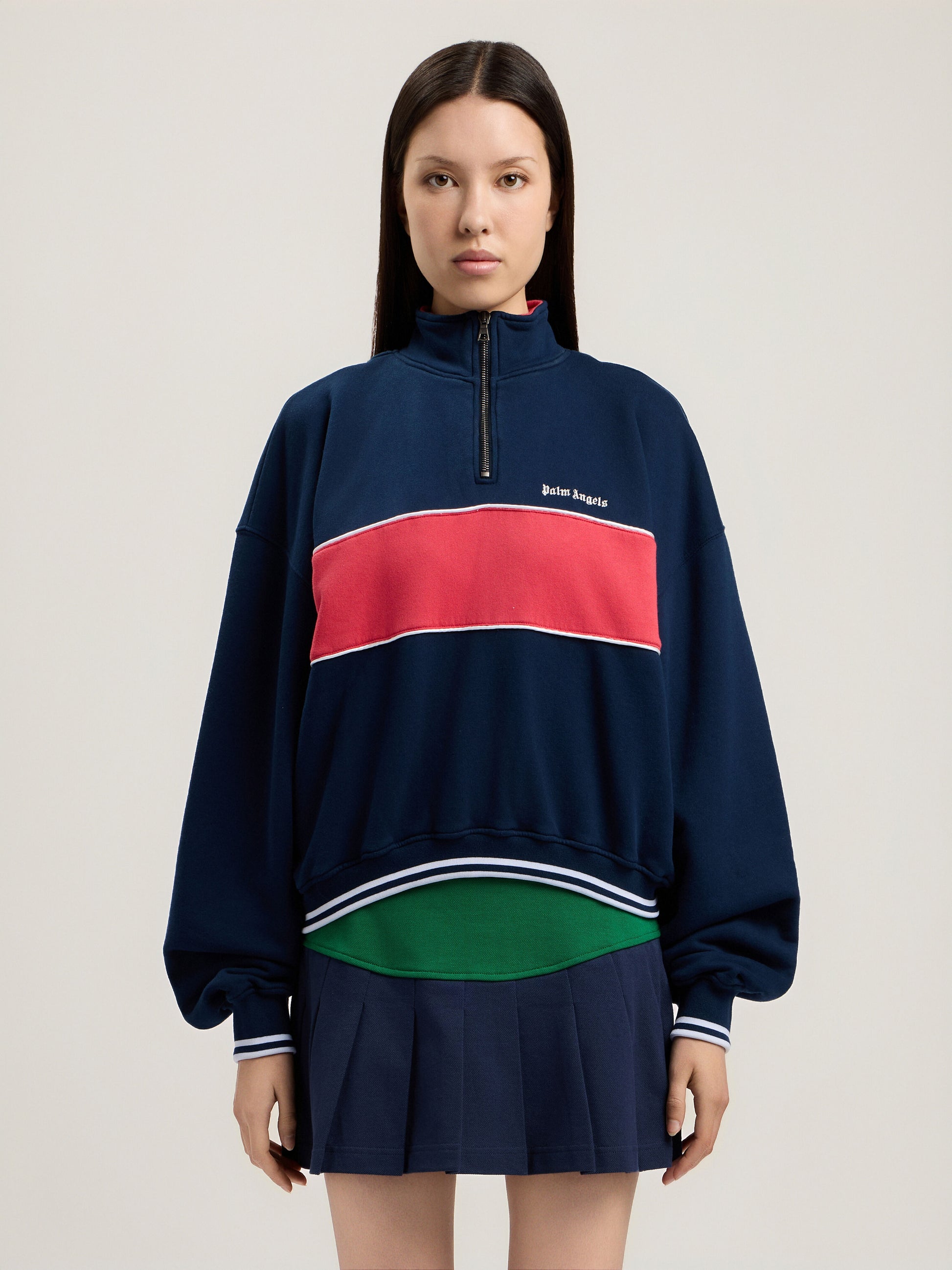 Classic Logo Half Zip Sweatshirt