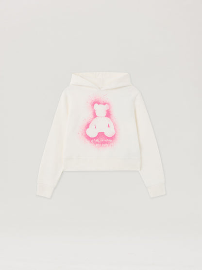Spray Bear Fitted Hoodie
