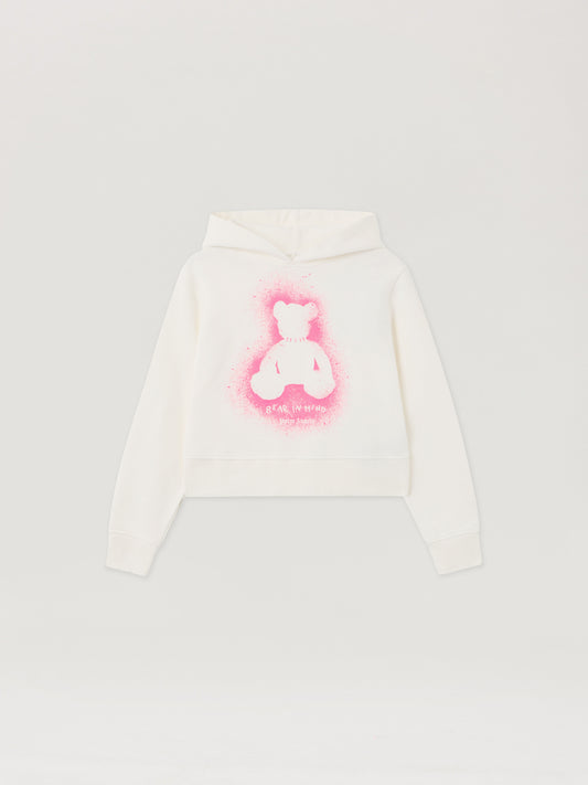 Spray Bear Fitted Hoodie