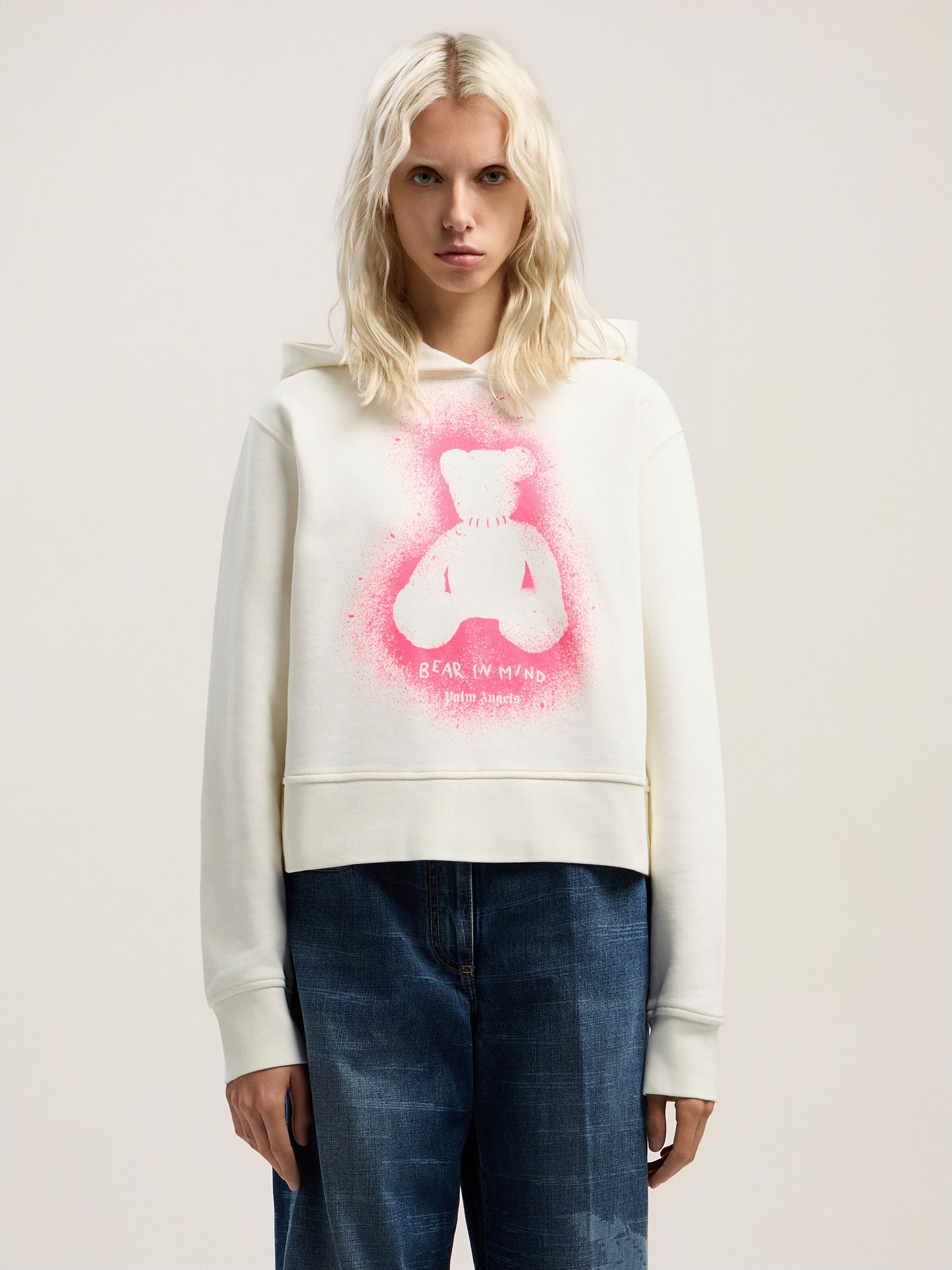 Spray Bear Fitted Hoodie
