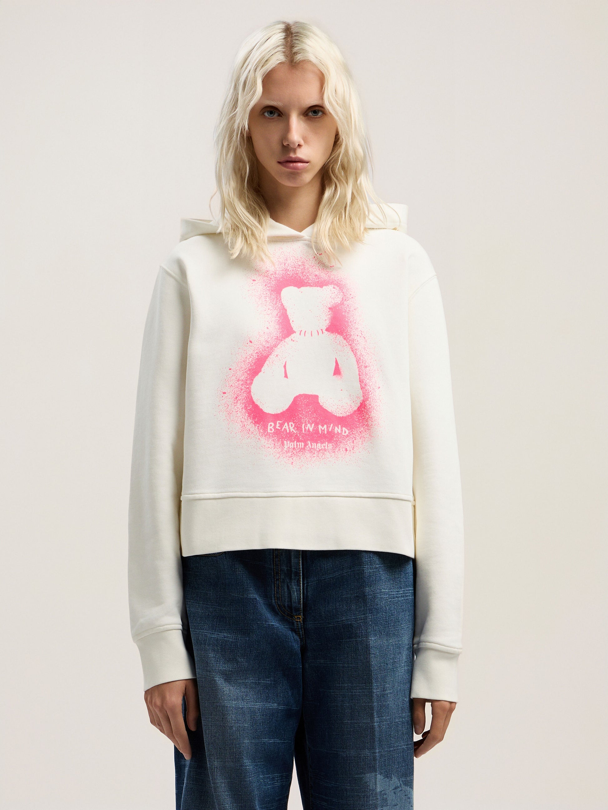 Spray Bear Fitted Hoodie